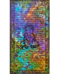 Ganesh Tie Dye Full Size Cotton Tapestry