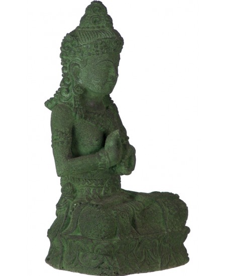 Green Tara Garden Statue in Volcanic Stone