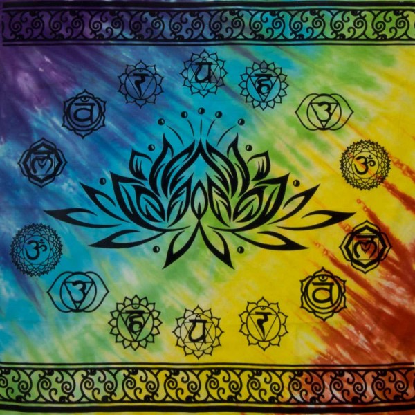 Lotus Chakra Tie Dye Altar Cloth