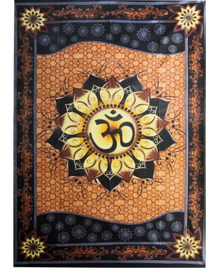 Om Lotus Tapestry