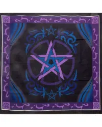 Pentacle Purple Altar Cloth