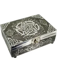 Pentacle Embossed Metal Box