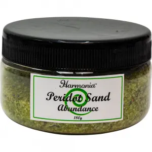 Peridot Gemstone Sand for Abundance