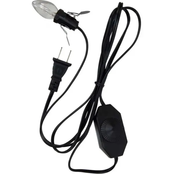 Salt Lamp Replacement White Power Cord with Switch