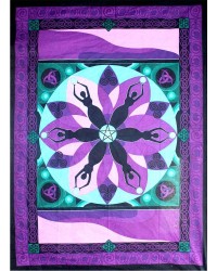 Moon Goddess Purple Tapestry