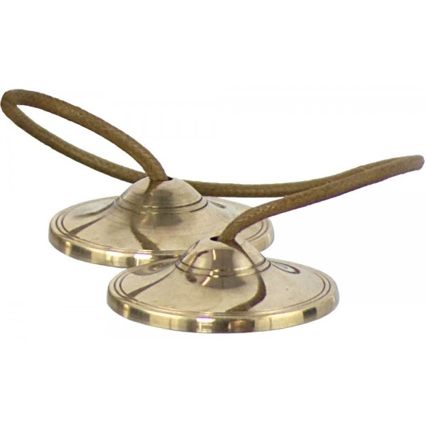 Tibetan Tingshas Plain Brass Chimes