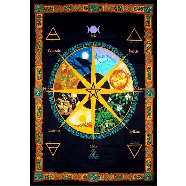 Wheel of the Year Calendar Tapestry