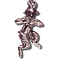 Pan the Piper Greek God Sterling Silver Pendant