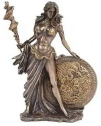 Frigga Norse Goddess Bronze Statue