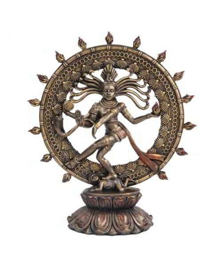 Shiva Nataraja Lord of Dancers Hindu Bronze 9 Inch Statue