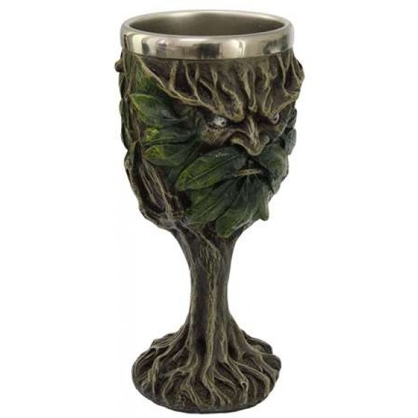 Greenman, Lord of the Forest Wiccan Altar Chalice