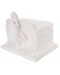 Rising Angel White Memorial Urn