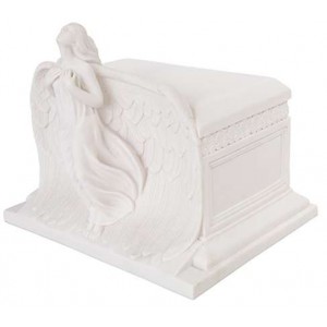 Rising Angel White Memorial Urn