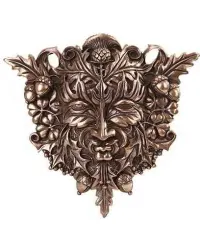 Greenman Bronze Resin Plaque