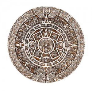 Aztec Solar Calendar Wall Relief Plaque