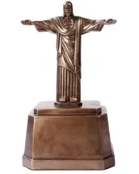 Christ the Redeemer Bronze Memorial Urn