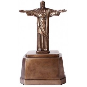 Christ the Redeemer Bronze Memorial Urn