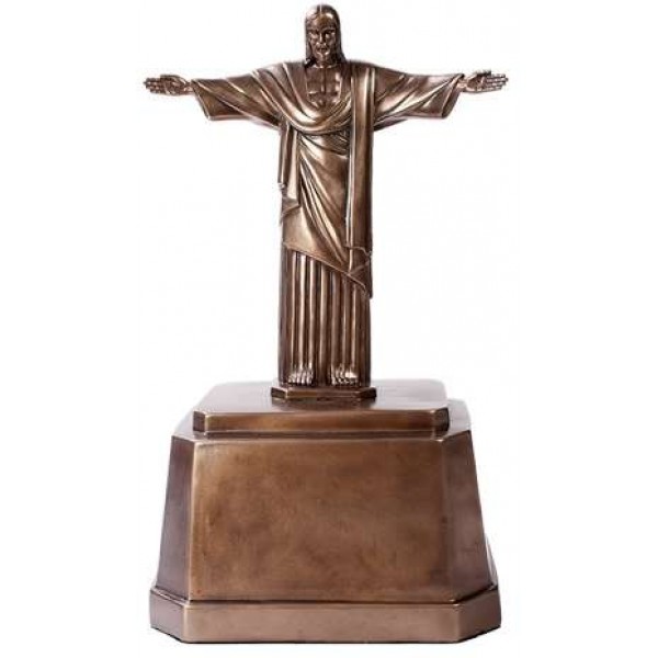 Christ the Redeemer Bronze Memorial Urn