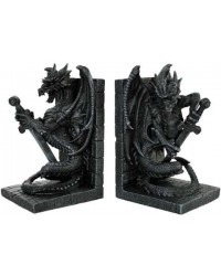 Dragon Heraldic Bookends