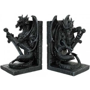 Dragon Heraldic Bookends