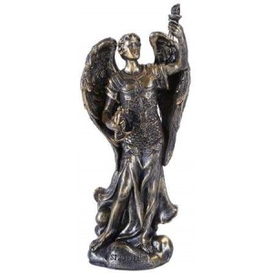 Archangel Uriel Small Bronze Christian Statue