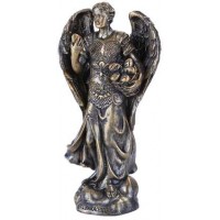 Archangel Barachiel Small Bronze Christian Statue