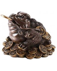 Lucky Frog Auspicious Feng Shui Money Statue