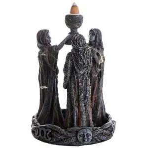 Mother, Maiden, Crone Triple Goddess Backflow Incense Burner