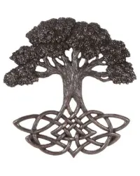 Tree of Life Celtic Knot Bronze Plaque