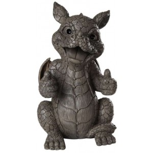 Thumbs Up Dragon Garden Statue