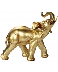 Lucky Elephant Feng Shui Golden Statue