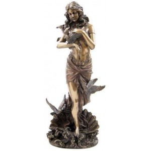 Aphrodite with Doves Greek Goddess of Love Statue