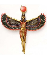 Winged Isis Egyptian Goddess Plaque