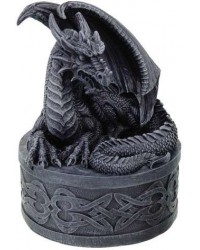 Celtic Dragon Round Treasure Box