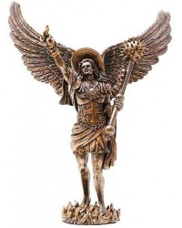 Archangel Uriel Bronze Resin Statue