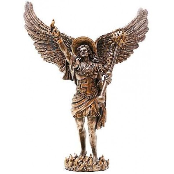 Archangel Uriel Bronze Resin Statue