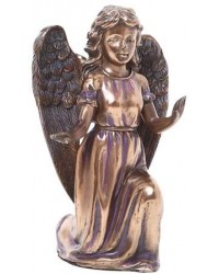 Adoring Angel Bronze Resin Statue