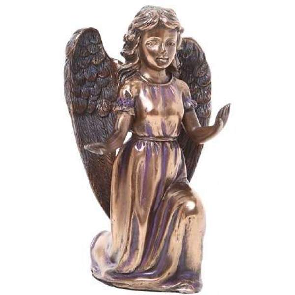 Adoring Angel Bronze Resin Statue