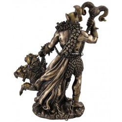 Hades Greek God of the Underworld Bronze Resin Statue