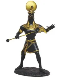 Ra Egyptian God of the Sun Back Statue