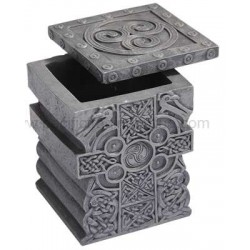 Celtic Cross Lift Top Trinket Box