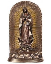 Our Lady of Guadalupe Bronze Memorial Urn