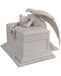 Angel of Bereavement White Memorial Urn