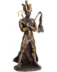 Osiris Egyptian God of the Underworld Bronze Resin Statue