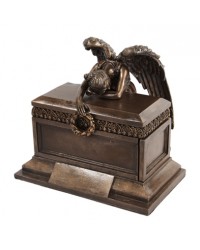 Angel of Bereavement Memorial Keepsake Urn - Bronze