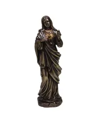 Sacred Heart of Mary Bronze Christian Statue