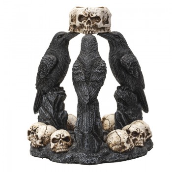 Raven Backflow Incense Burner