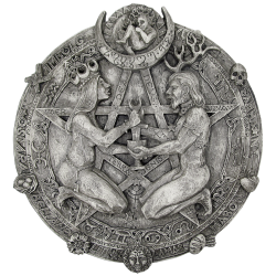 Great Rite Pentacle Wicca Plaque by Paul Borda