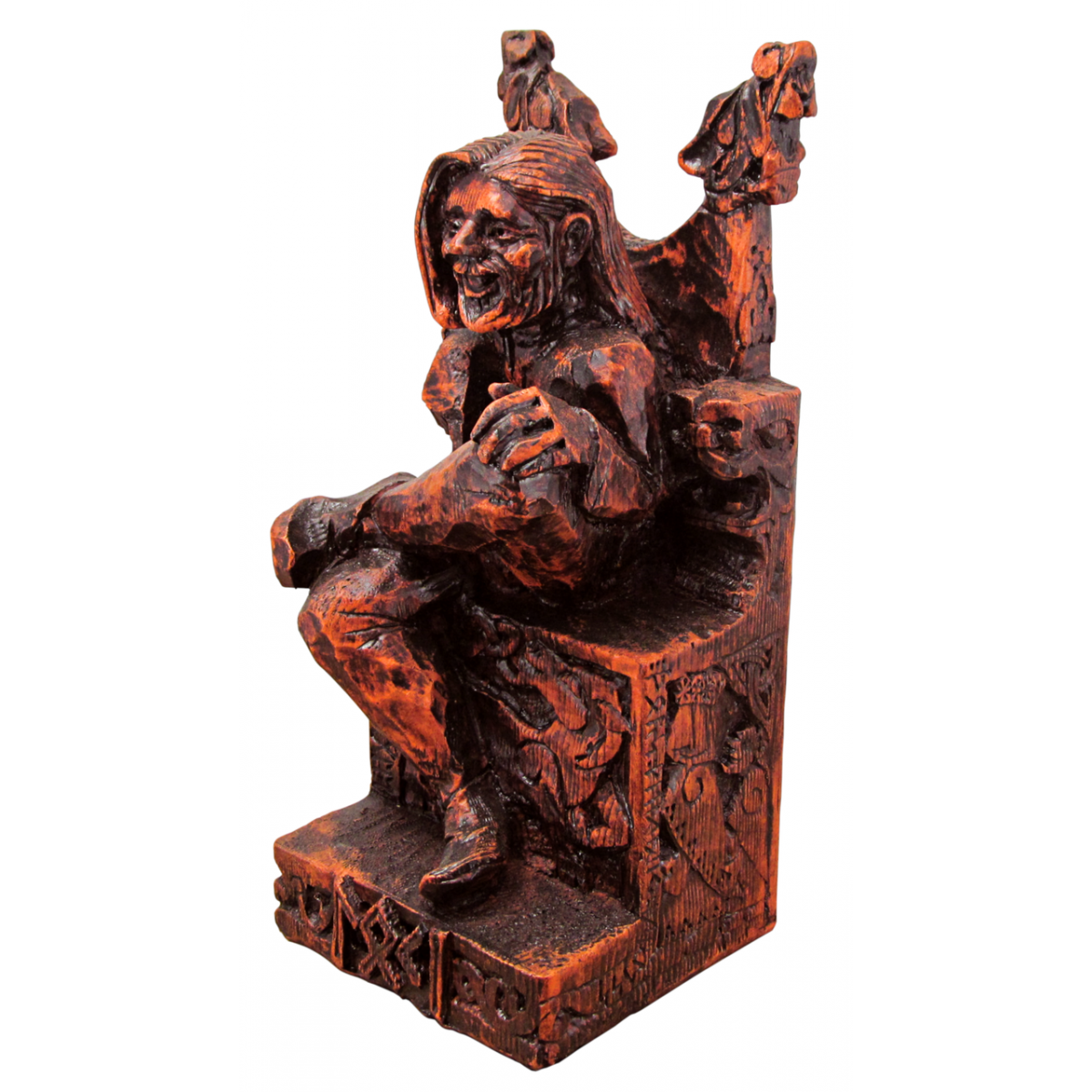 Loki Norse Trickster God Statue Brother Of Thor Wood Finish Celtic God