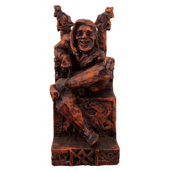 Loki, Norse Trickster God Seated Statue